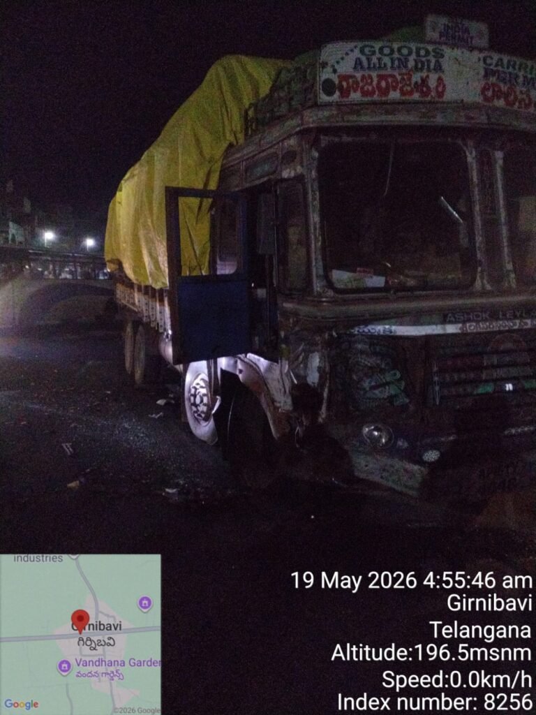 ఇసుక లారీ ఢీకొని వ్యక్తి మృతి 