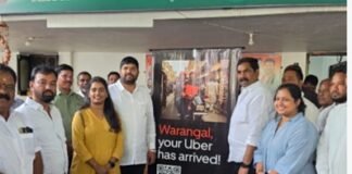 ఉబర్ బైక్ సేవలు వరంగల్లో ప్రారంభం